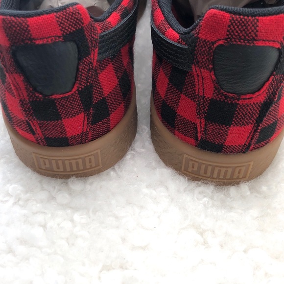 puma clyde buffalo plaid